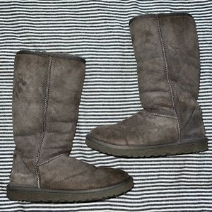 UGG Australia Gray Suede 5815 Classic Tall Boots size 8 Uggs